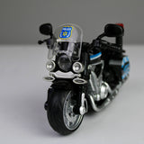 Police Motorcycle 1:12 – Pull-Back Model with Lights & Siren Sounds