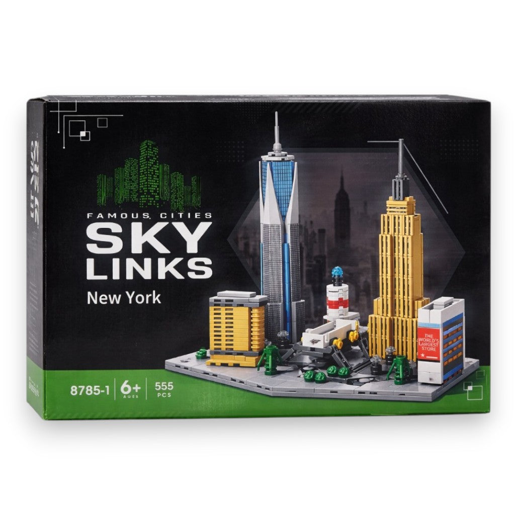 Sky Links Famous Cities New York – 555-Piece NYC Skyline Building Set