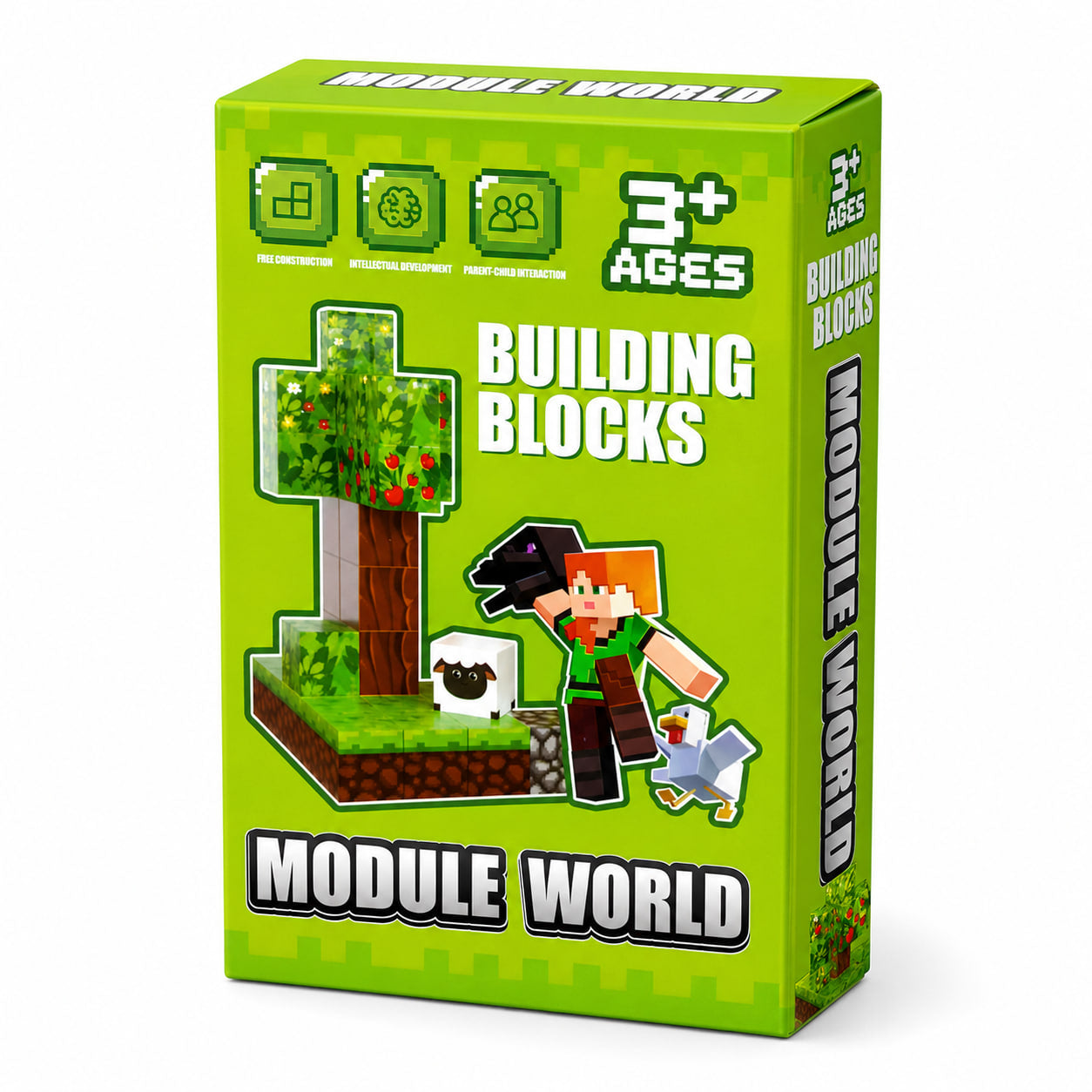 Module World Magnetic Building Blocks – Minecraft-Inspired 3D Construction Set