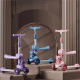 Stitch Kids Scooter – 3-Wheel Adjustable Height Scooter