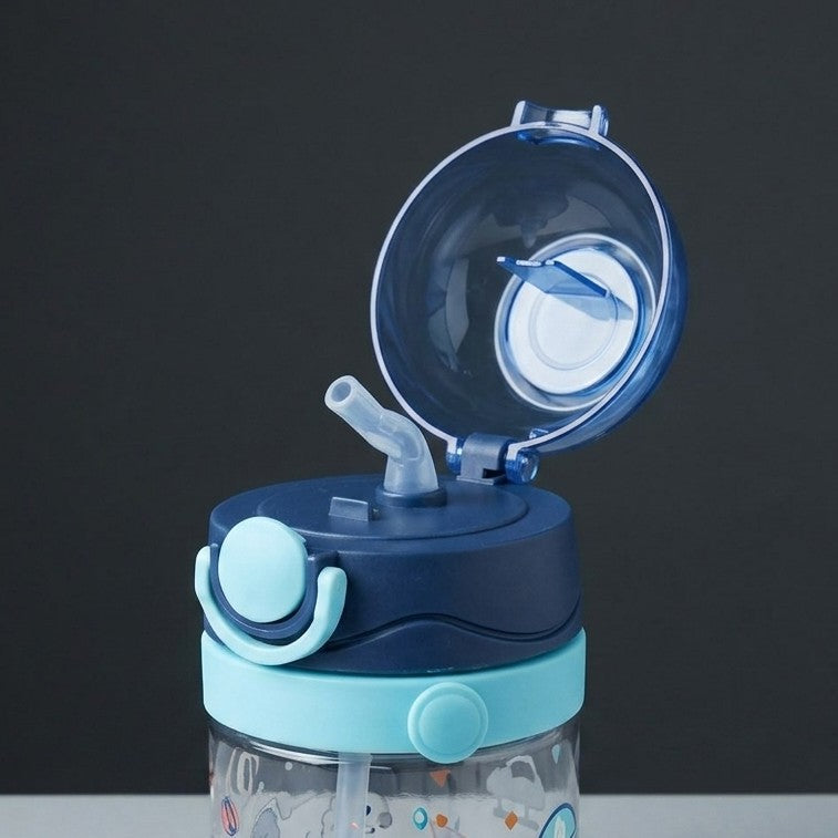 Smiggle Kids Water Bottle – 600ml BPA-Free Bottle with Silicone Straw