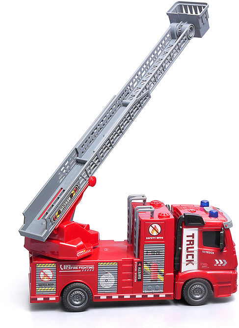 Fire Rescue Truck Toy – 1:16 Scale with Lights & Sounds