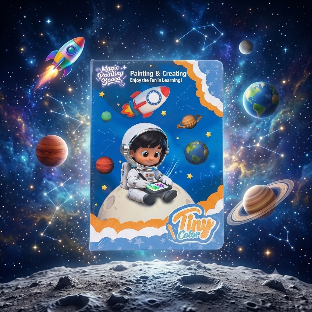 Magic Painting Board – Kids Reusable Drawing & Learning Board