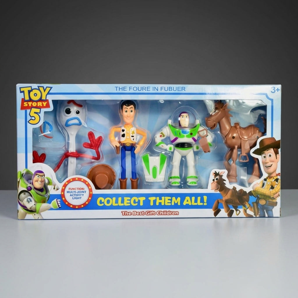 Toy Story Figures – Buzz Lightyear, Woody, Forky & Bullseye