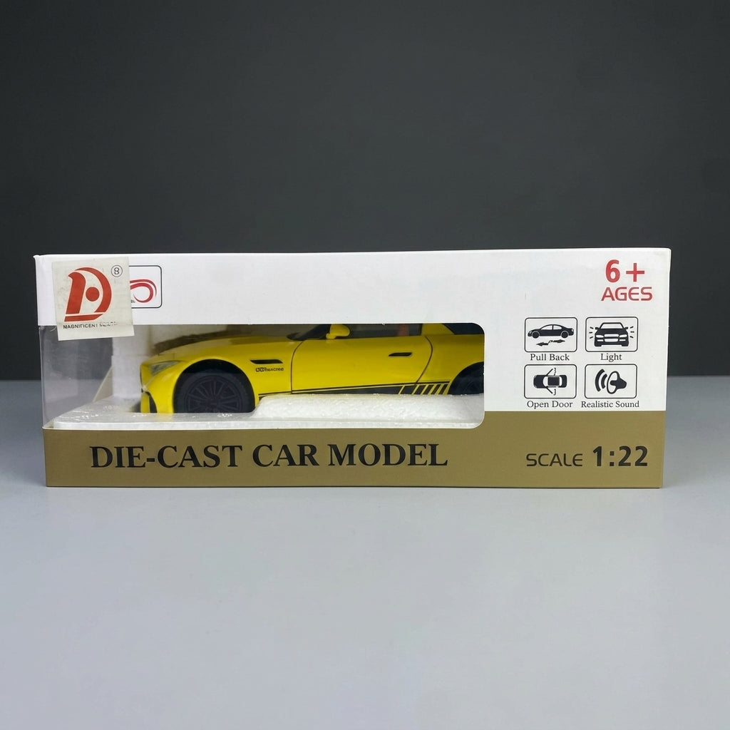 1:22 Mercedes-AMG SL63 – Die-Cast Model Car with Light & Sound