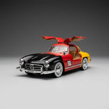 سيارة مجسمة مصبوبة من مرسيدس-بنز 300SL Gullwing بمقياس 1:22 مع إضاءة وصوت