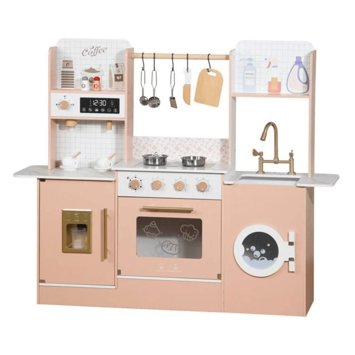 Little Angel Wooden Kids Kitchen – Pretend Play Set