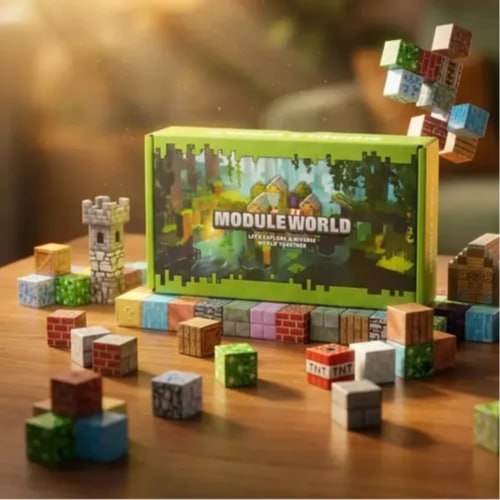 Minecraft Magnetic Building Blocks Set – 100 Pieces