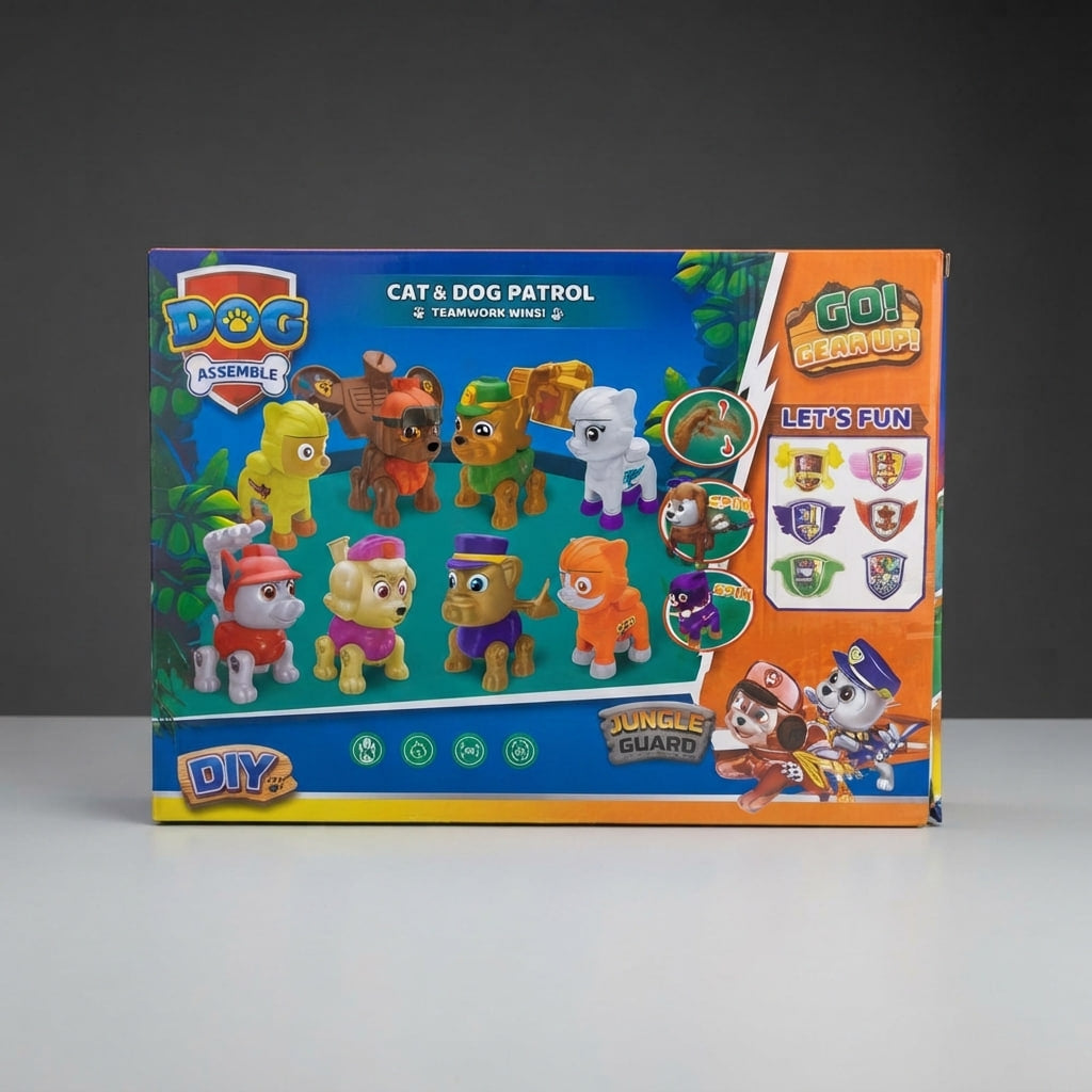 Cat & Dog Patrol DIY Figure Set – Teamwork Wins!