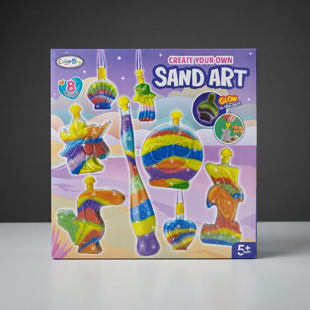 Color Boy Glow in the Dark Sand Art – Create Your Own Sand Art