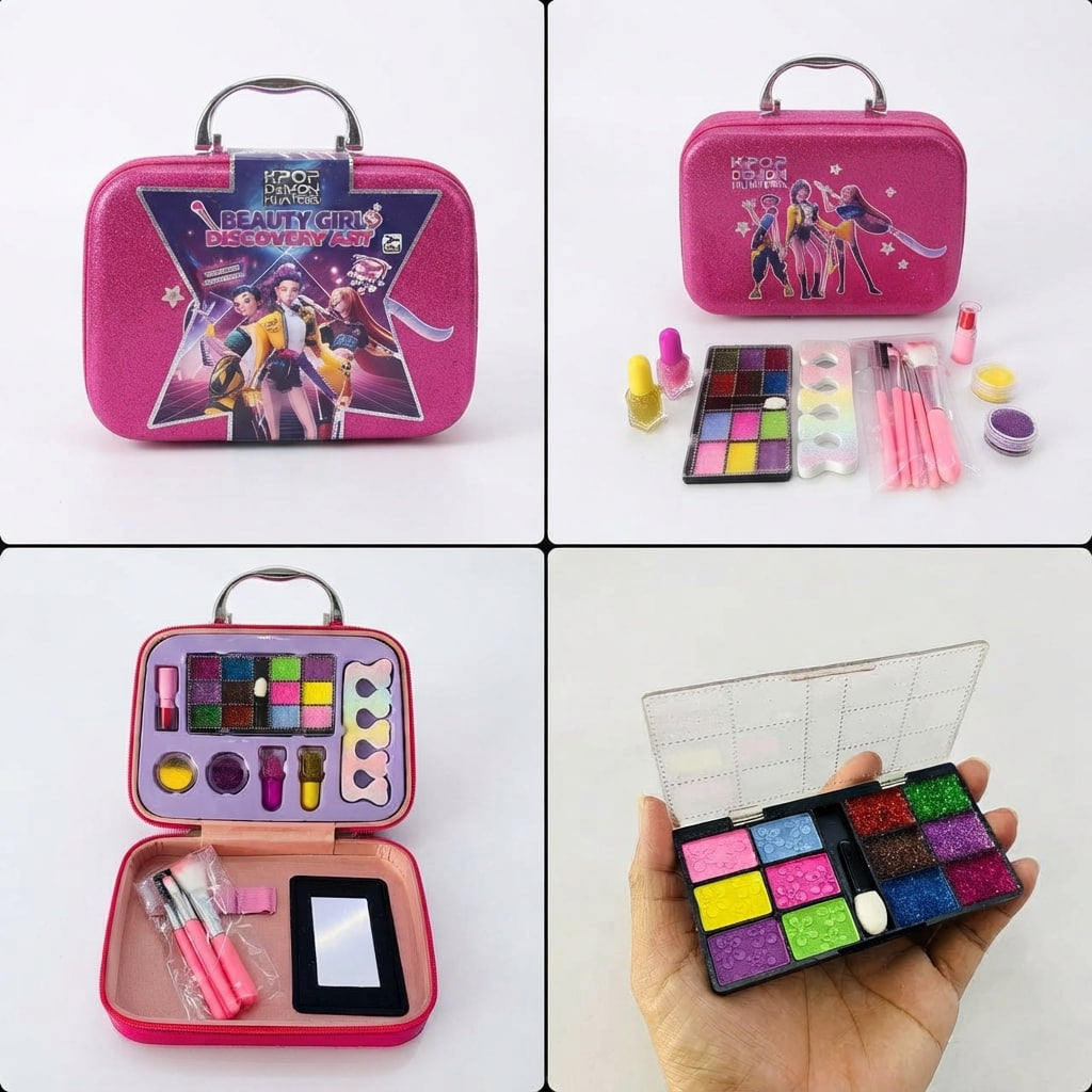 K-Pop Kids Makeup Bag – Pretend Beauty Set