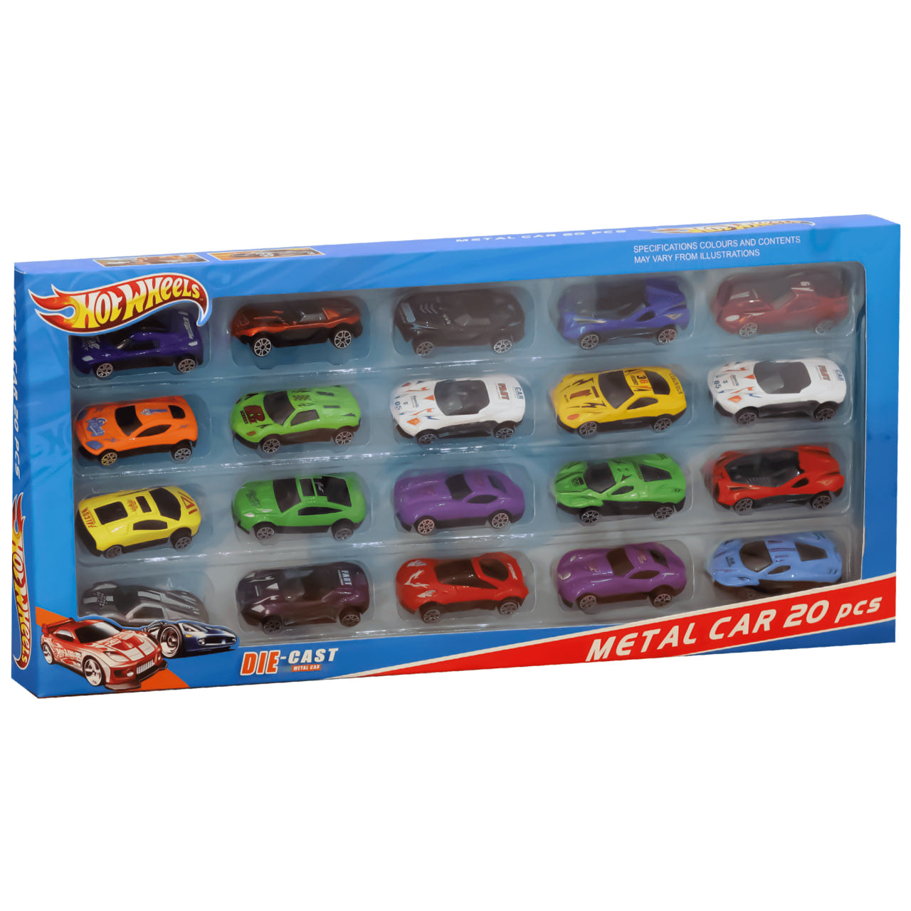 Hot Wheels 20-Piece Car Set — Premium Metal