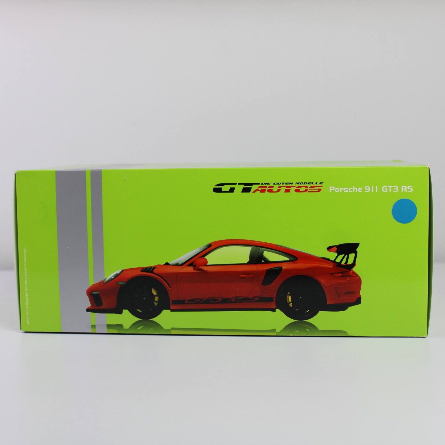 نموذج ويللي بورشه 911 GT3 RS المصبوب 1:18 - إصدار جي تي أوتوز (997)