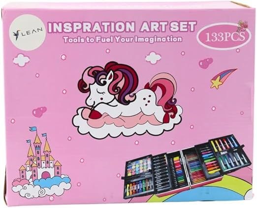 حافظة فنية معدنية فاخرة بثلاث طبقات للأطفال والكبار