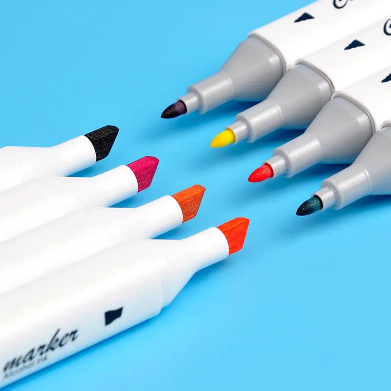 Touch Twin Marker Set – 80 Colors in Plastic Box