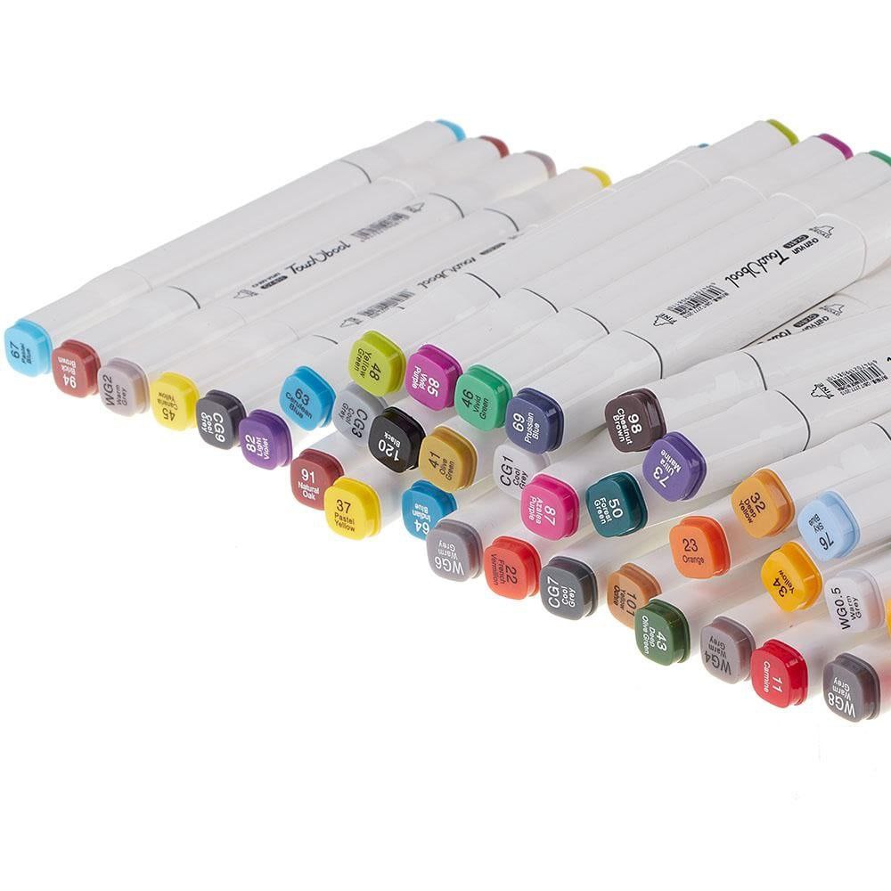 Touch Twin Marker Set – 48 Colors in Plastic Box