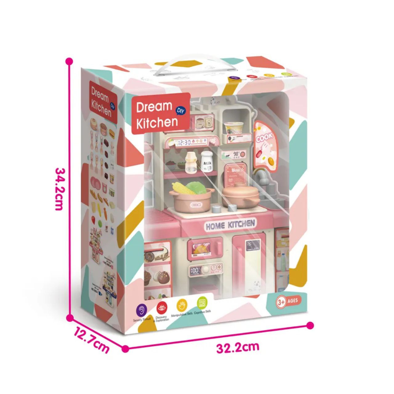 Mini Kitchen Playset – Real Water Sink & Accessories