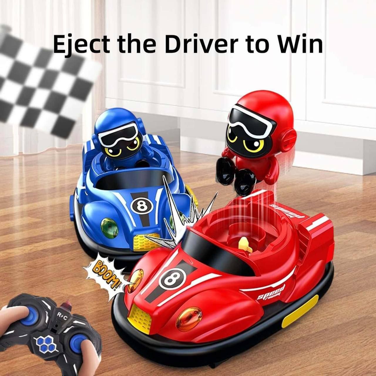 Bumper Car Battle Game – 2 Cars with Remote Controls