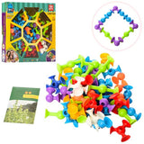 Non-Toxic Montessori Puzzle Set — 50 Silicone Pieces