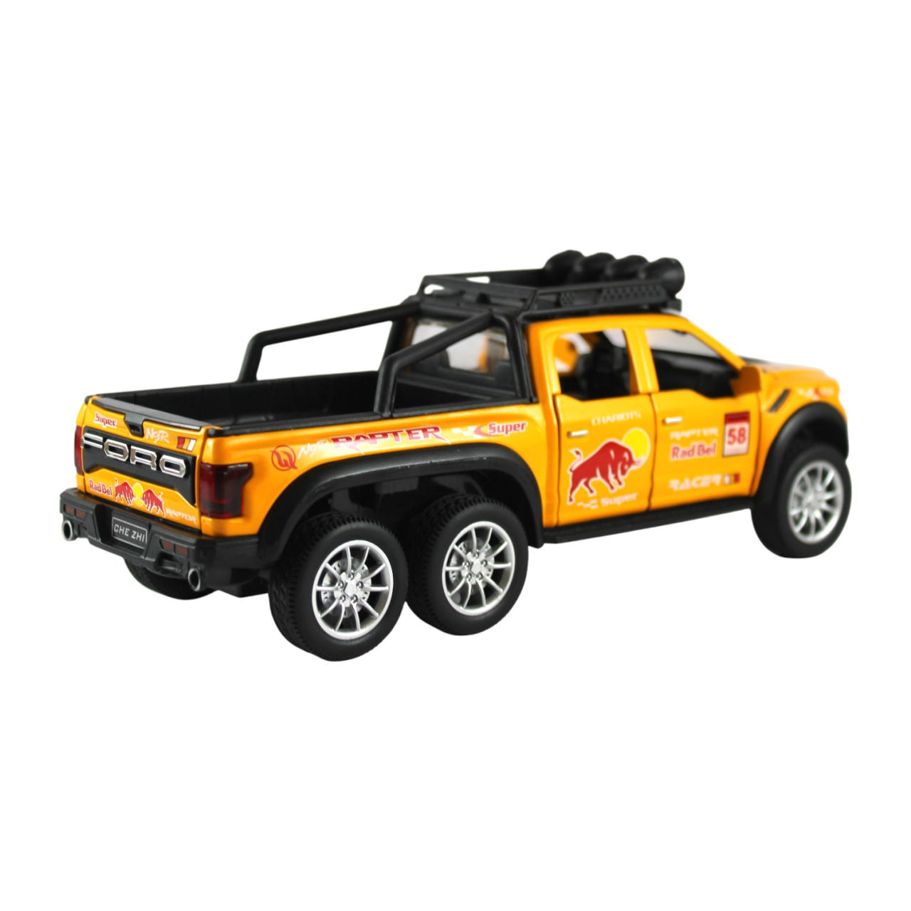 Ford Raptor F-150 6×6 Die-Cast Model – Powerful and Detailed Design