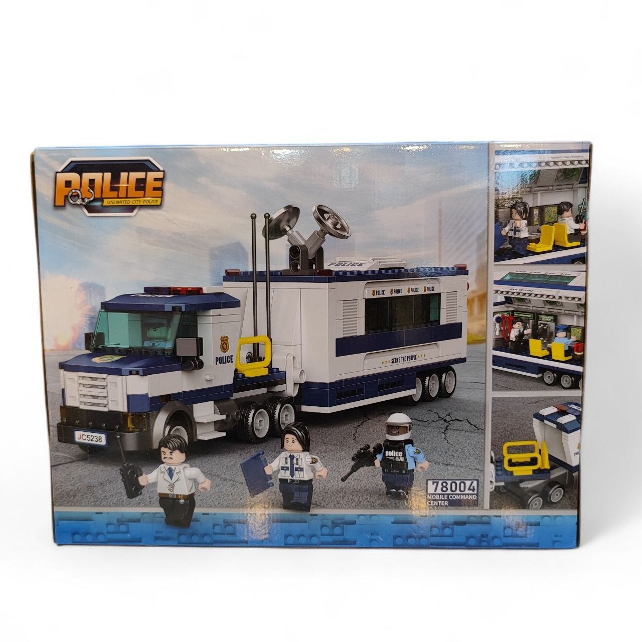Decool 78004 – Mobile Police Command Center | 481-Piece Building Set