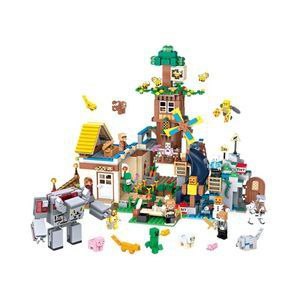 MYHORD Minecraft-Themed Building Set | 1402 Pieces – World Building, Characters & Mobs
