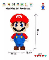 ليجو ماريو Lovesn – 1350 قطعة | شخصية ثلاثية الأبعاد من لعبة الفيديو