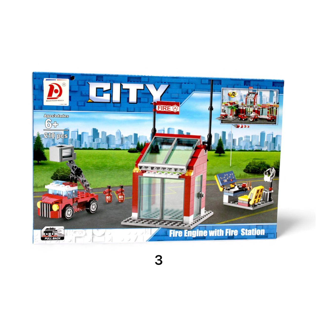 LEGO City Fire Station Building Set (188 TO 207 Pieces)