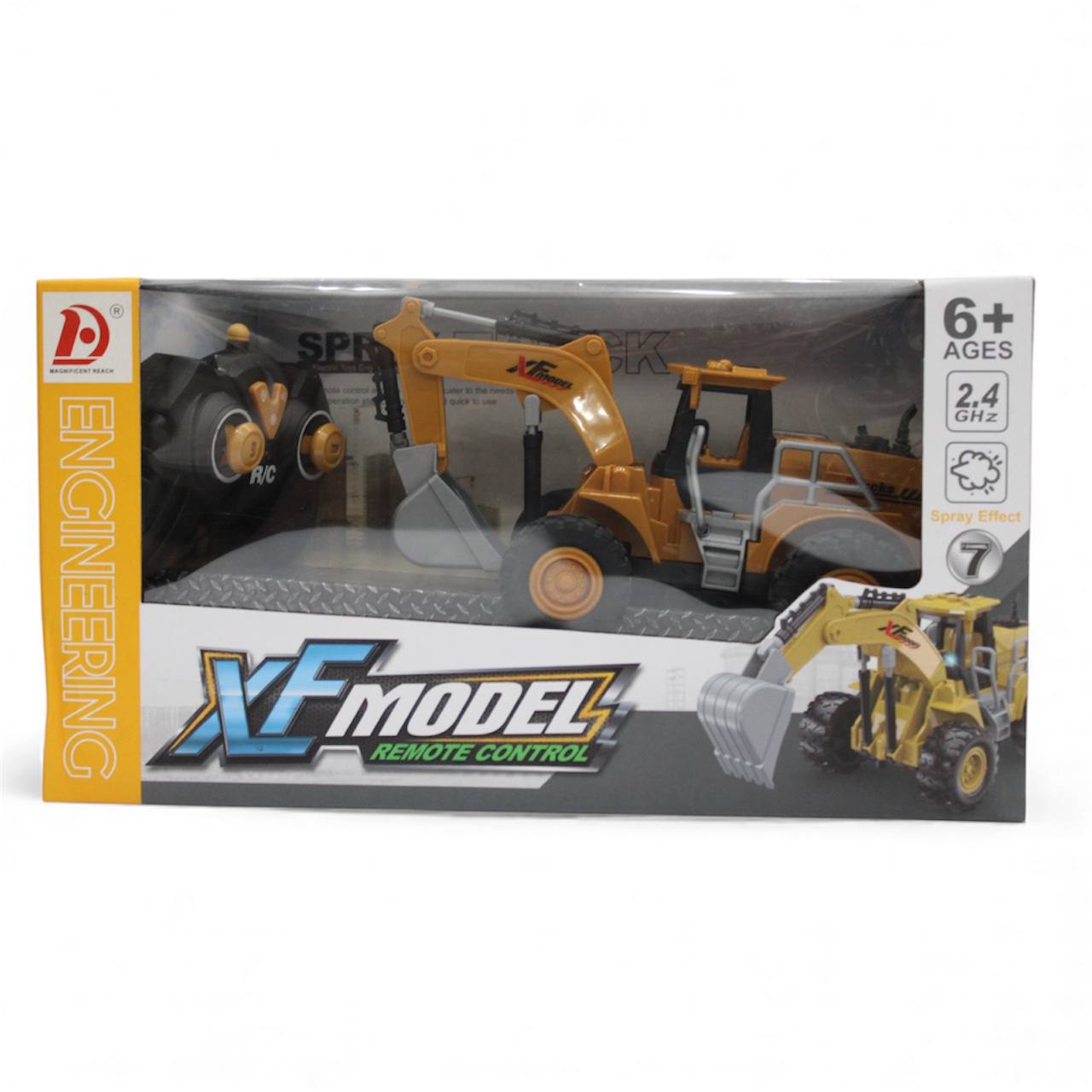 XF Model Remote-Controlled Spray and Excavator Truck for Kids