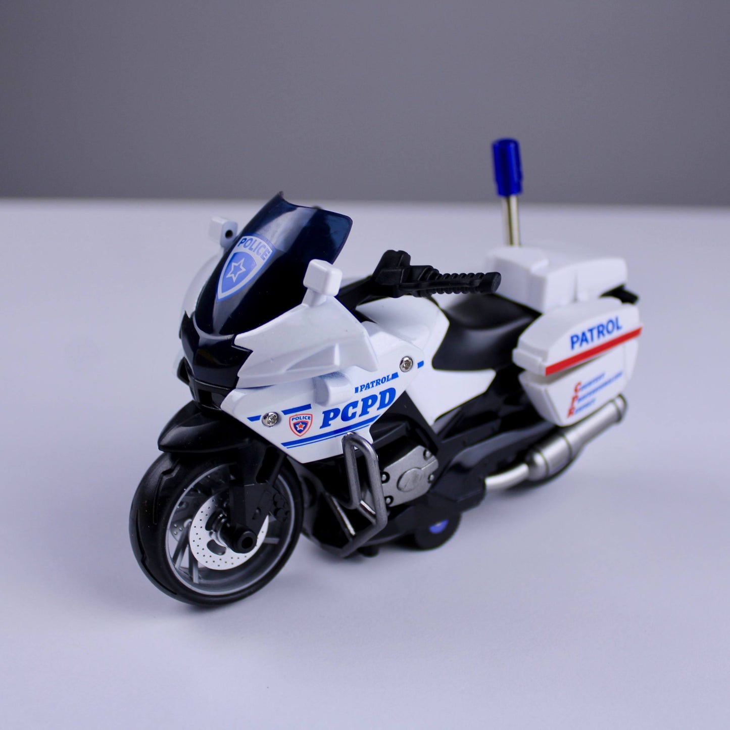 Police Motorcycle Toy – Metal Alloy