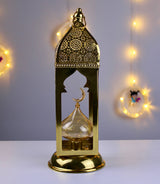 فانوس ليان إسلامي معدن ببلورة زجاج