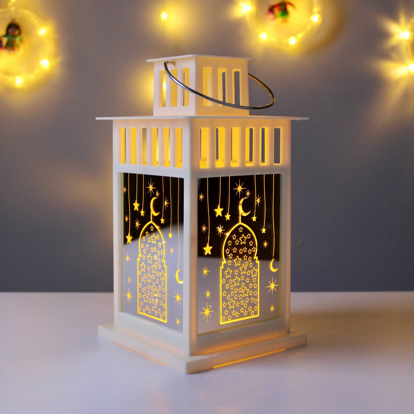 فانوس إسلامي من الأكريليك - متوسط الحجم