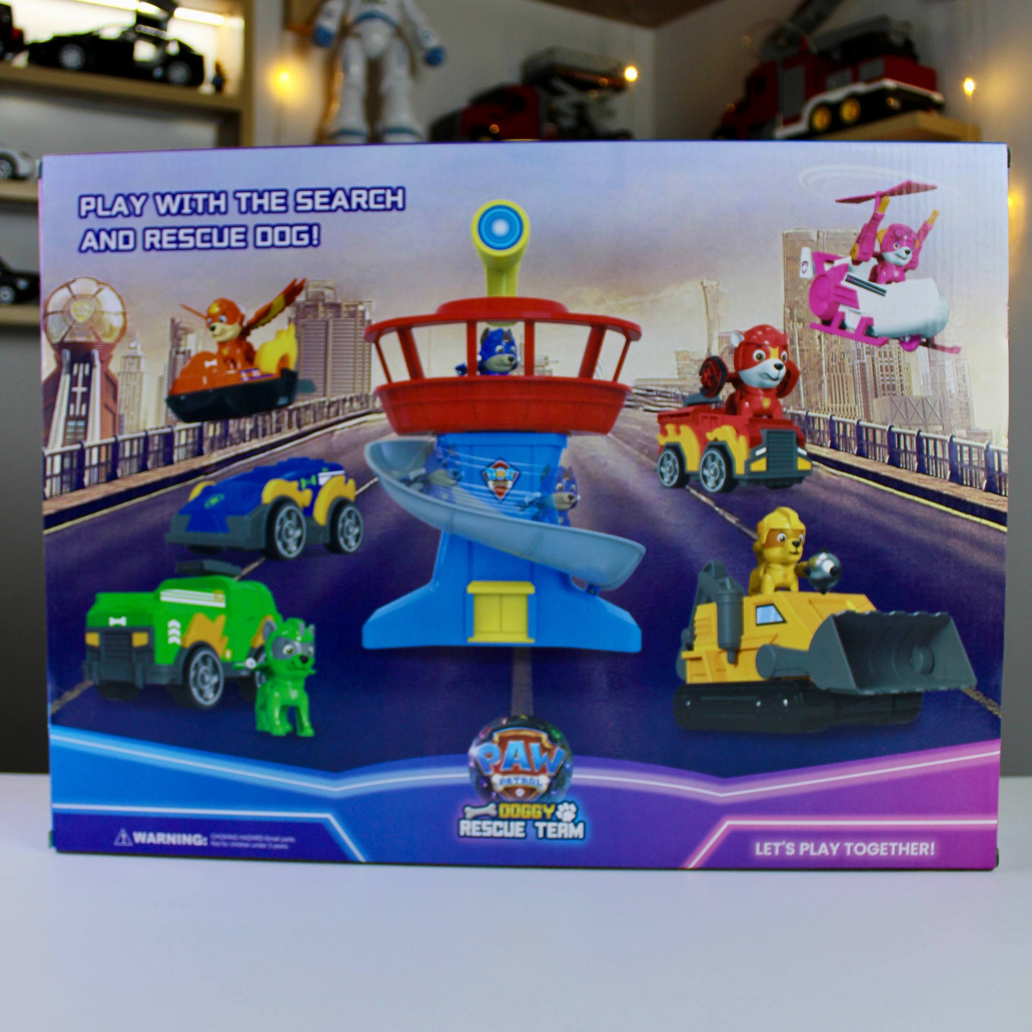 Paw Patrol Rescue Vehicles Set with Watch Tower