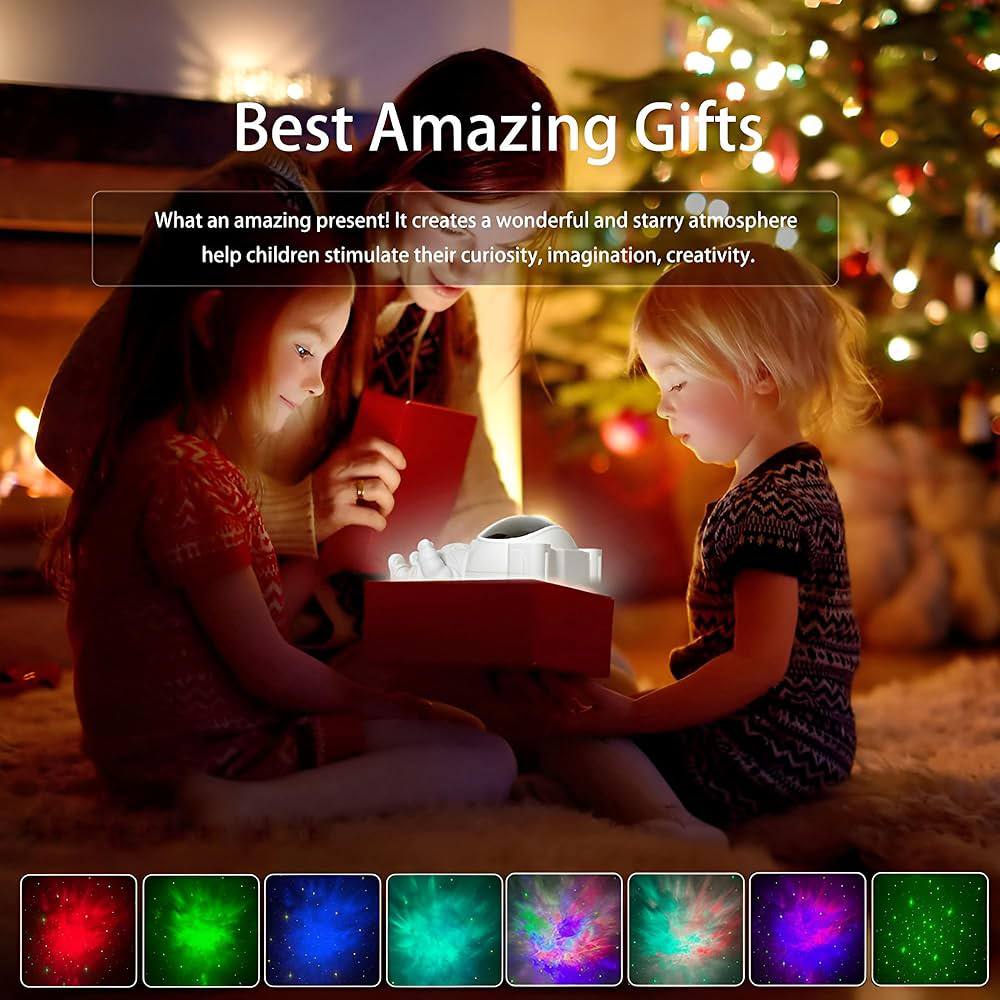 جهاز عرض النجوم على شكل رائد فضاء مع سماعة بلوتوث