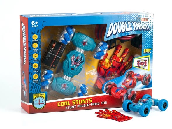 سيارة سبايدر مان حيلة بالتحكم عن بعد – قلب 360 درجة والتحكم بالإيماءات