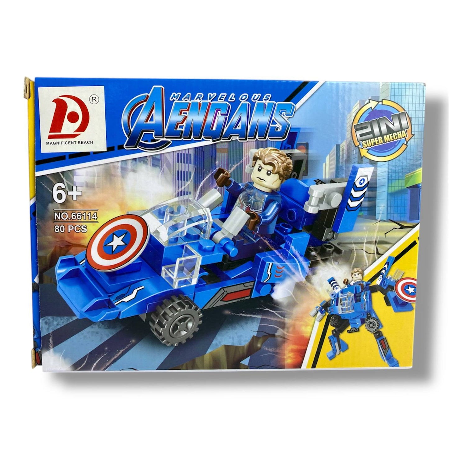 Avengers Transform Building Blocks 2-in-1