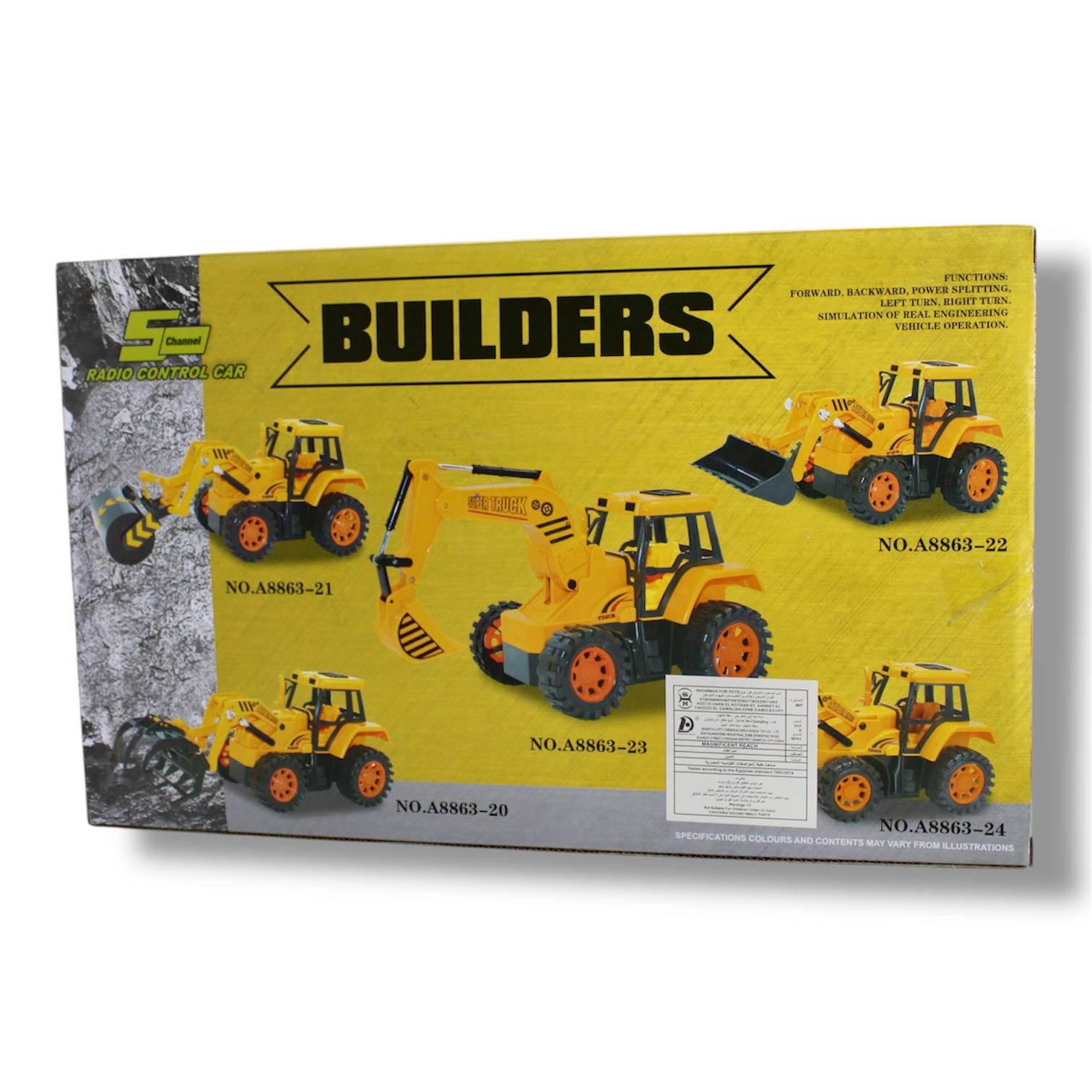 Builders Truck Remote Control Excavator for Kids