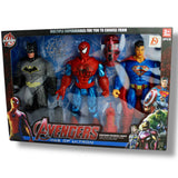 Avengers Heroes Light & Action Figures Set – 3 Superhero Figures
