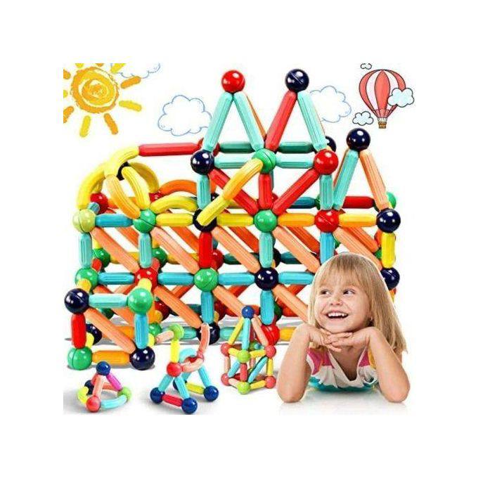 Magnetic Building Blocks Set – 64 Pieces Colorful Magnetic