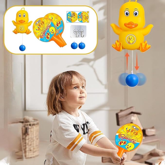 Door Hanging Tennis Game Set – Interactive Table Tennis Trainer