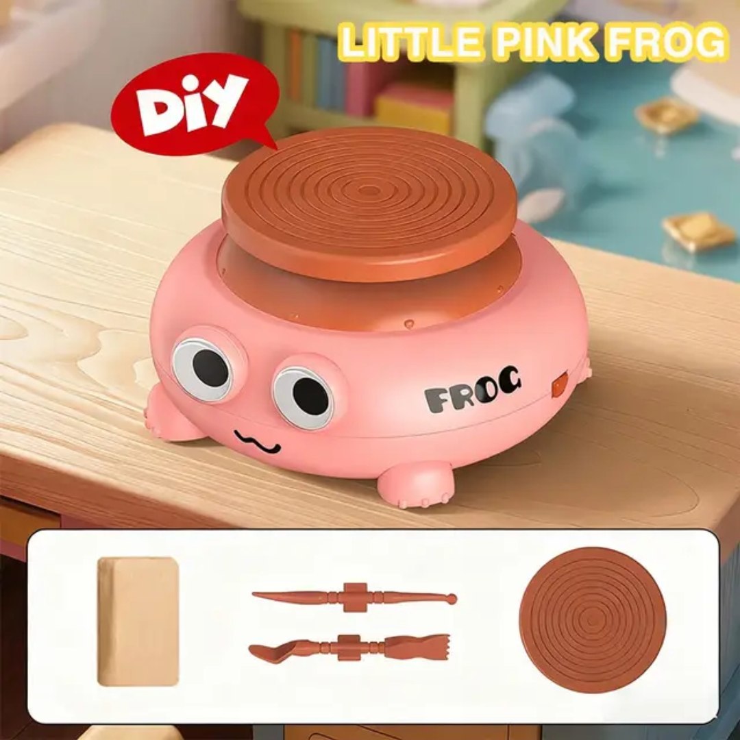 Kids Electric Pottery Wheel Set – Frog Art Kit