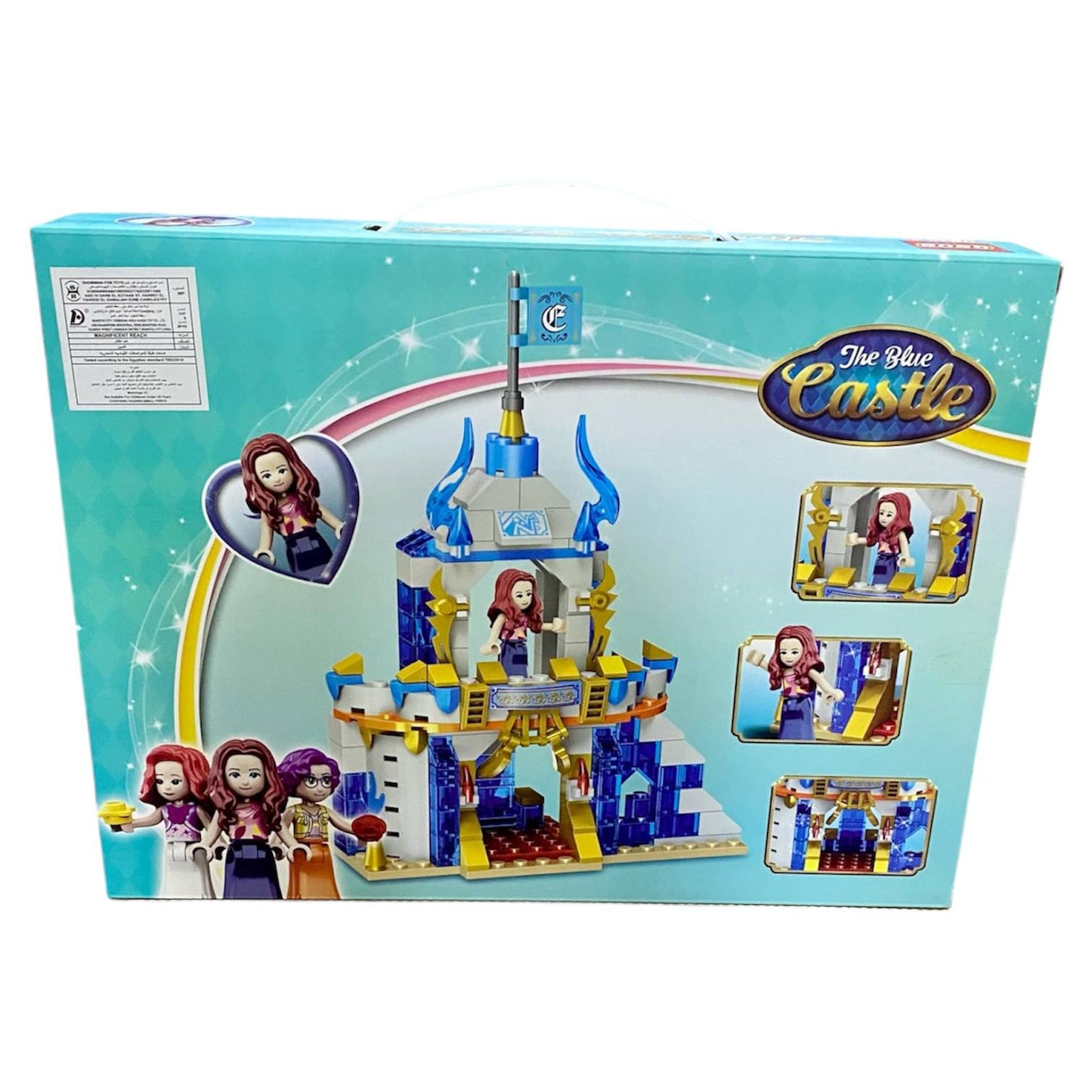 Blue Princess Castle Building Blocks Set – 201+ Pieces
