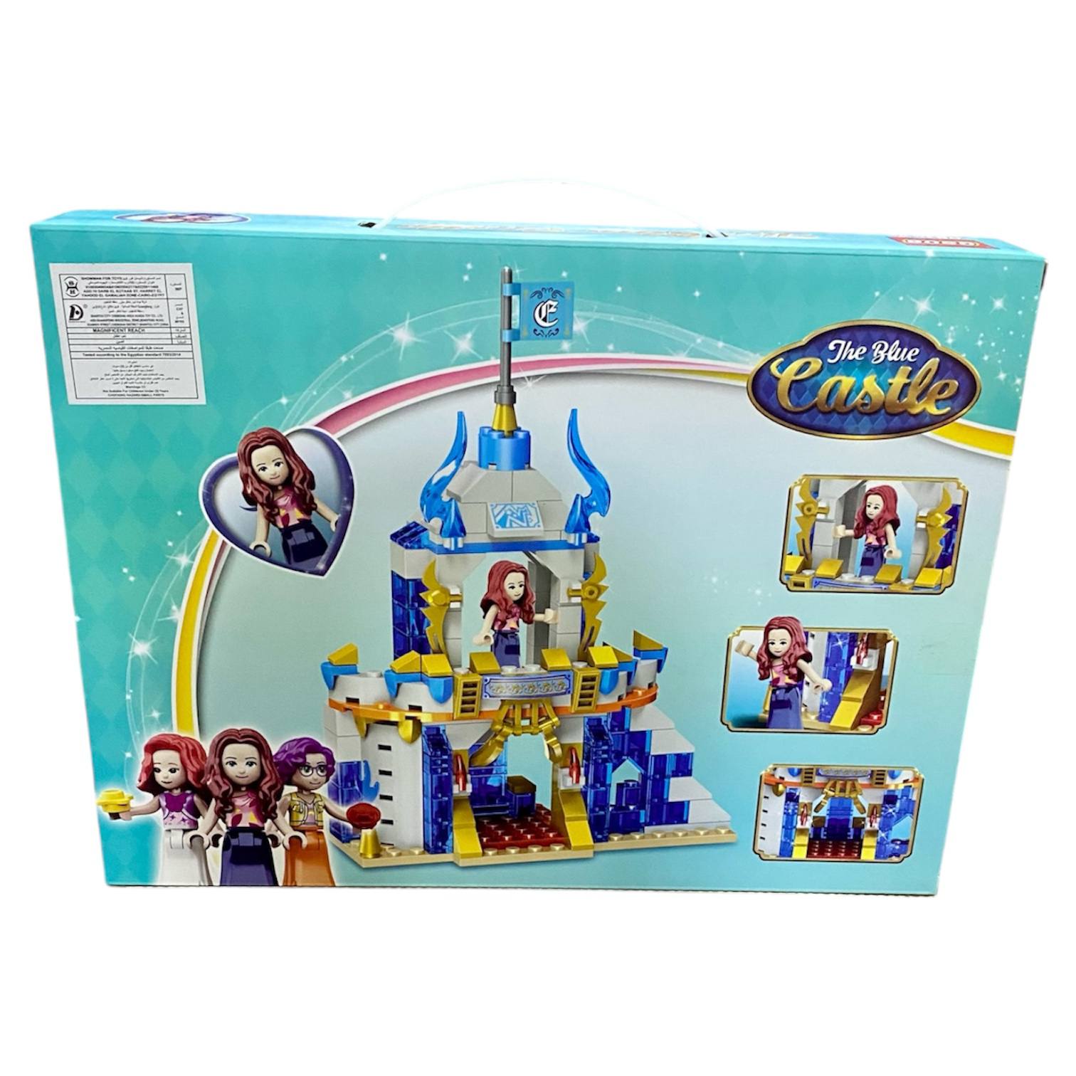 Blue Princess Castle Building Blocks Set – 201+ Pieces