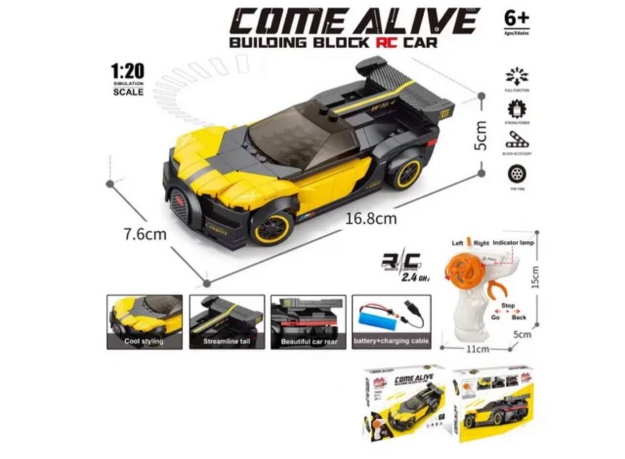 Come Alive RC Racing Car Building Set – 251 Pieces