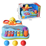 Duck Piano 3-in-1 Educational Toy – Musical Keyboard, Hammer Game & Light-Up Duck