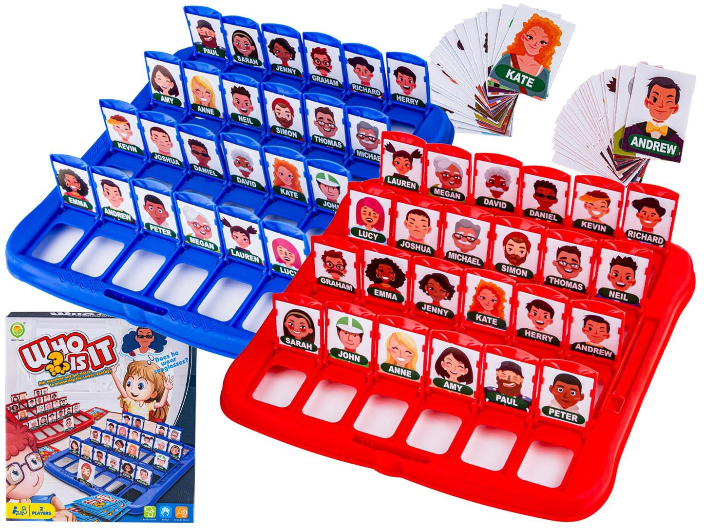 WHO IS IT? – Fun Guessing & Deduction Board Game