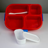 Spider-Man 4-Compartment Lunch Box – Spoon & Sauce Container