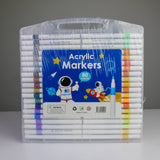Acrylic Markers – 80 Colors, Quick-Dry Water-Based Ink for Multi-Surface Art