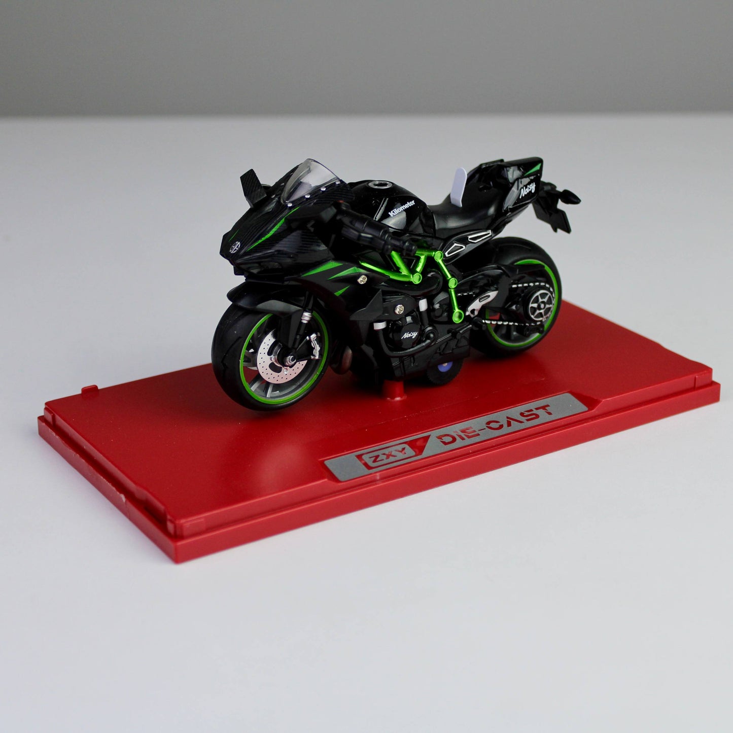 Kawasaki Ninja H2R Die-Cast Motorcycle 1:12 – Alloy Metal Model with Lights & Sounds