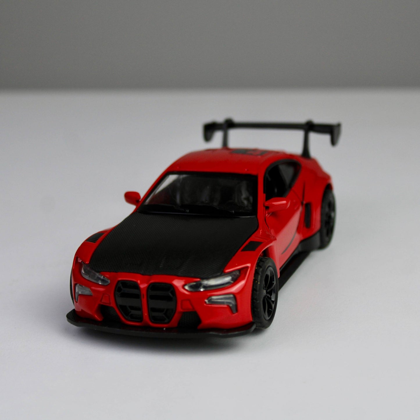 BMW M4-Inspired Racing Car Die-Cast 1:28 – Metal Model with Lights & Sounds